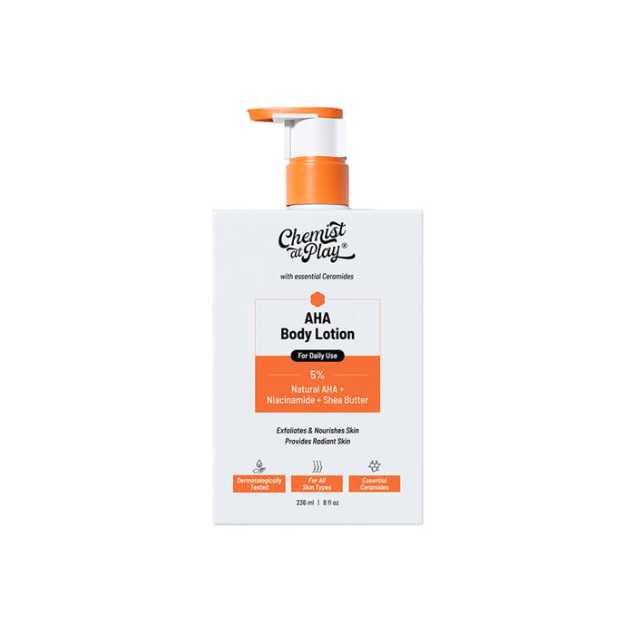 5% AHA Body Lotion with Niacinamide for Smooth and Hydrated Skin - 236 ml