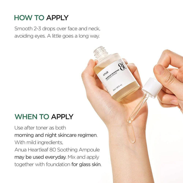 ANUA Heartleaf 80% Soothing Ampoule 30 mL