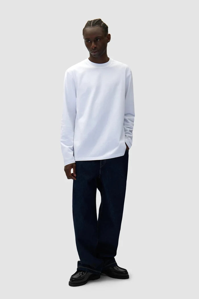 Arte Antwerp - Diels Stitch Longsleeve - White - T-shirts - AW25 - 106LS - S - WHITE