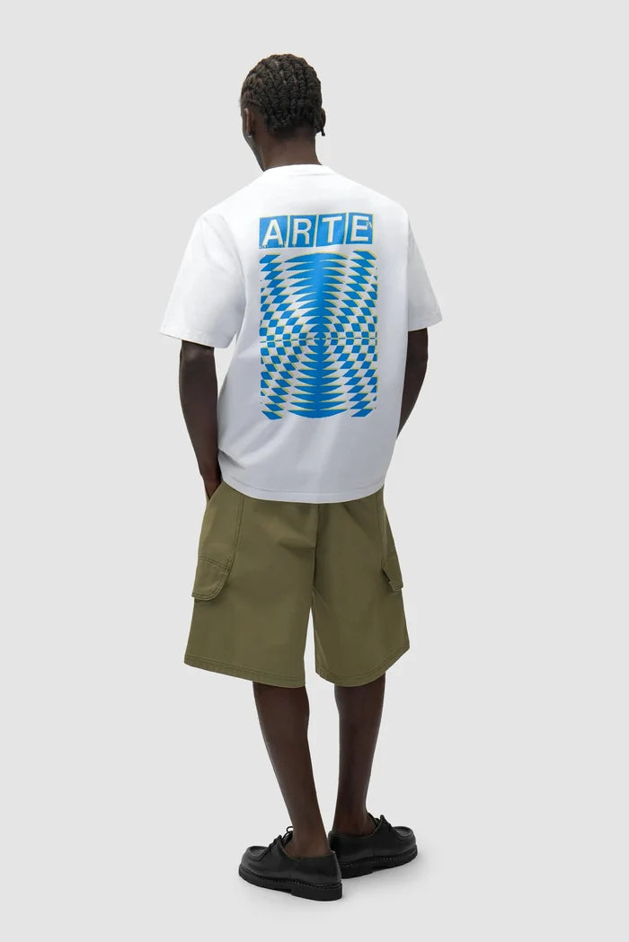 Arte Antwerp – Abstract Back Print T-shirt White - T-shirts - SS26-139T