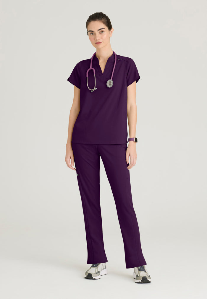 Avery Top - Eggplant - Grey's Anatomy Scrubs