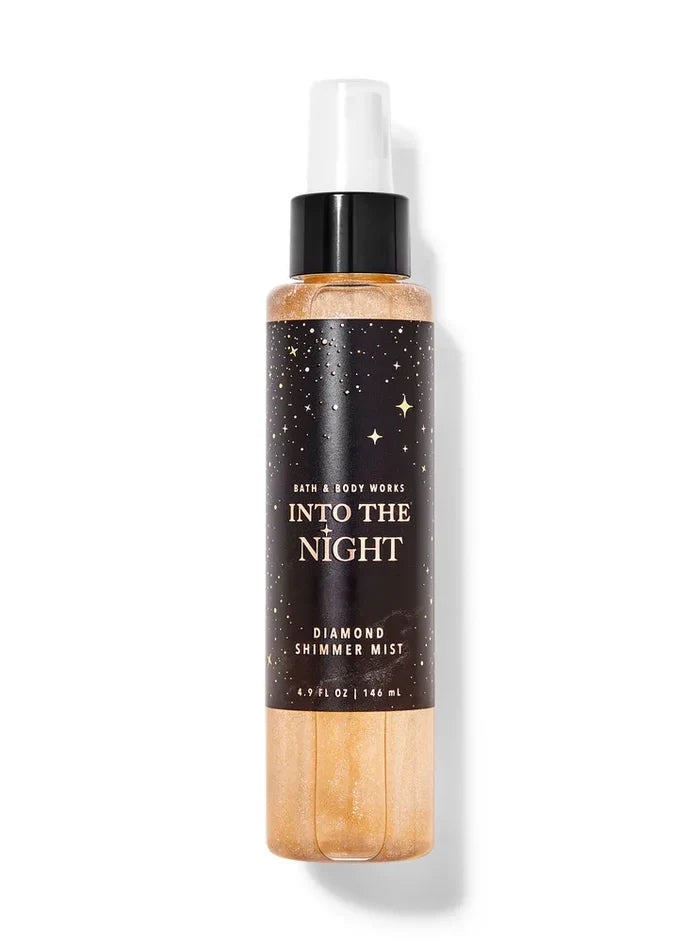 BATH AND BODY WORKS Into the Night Diamond Shimmer Mist مست معطر للجسم مع ذرات لامعة من باث اند بودي ووركس