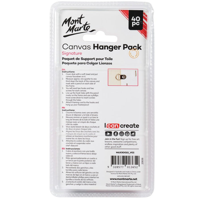 Canvas Hanger Pack Signature 40pc