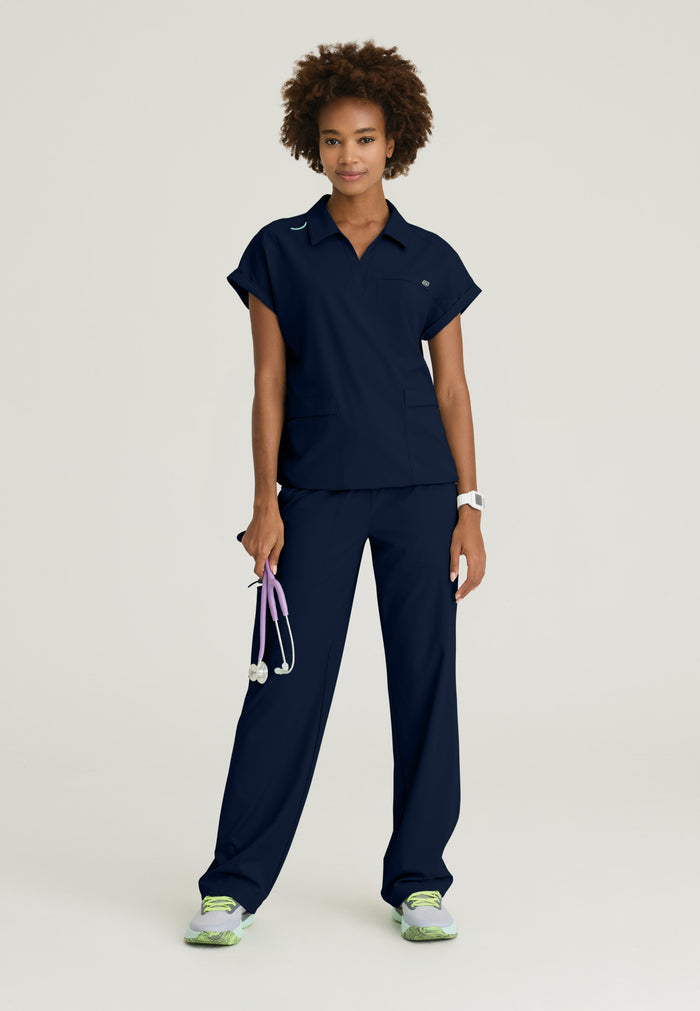 Charlie Top - Navy - Grey's Anatomy Scrubs