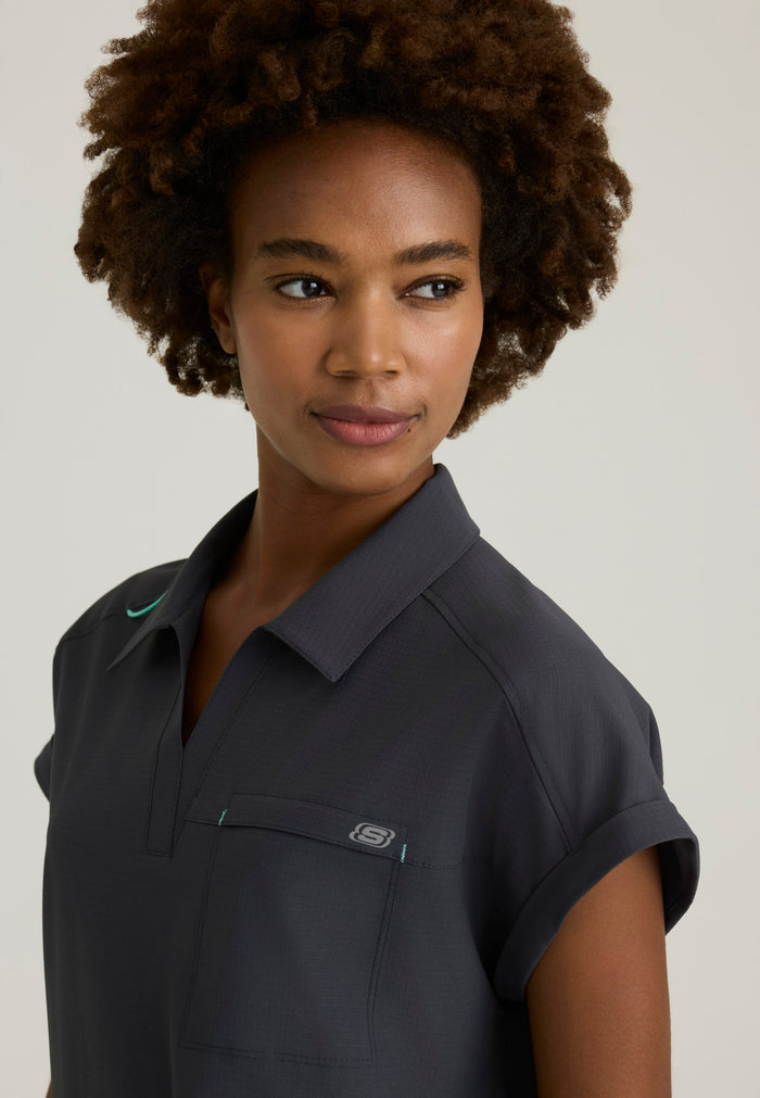 Charlie Top - Pewter - Grey's Anatomy Scrubs