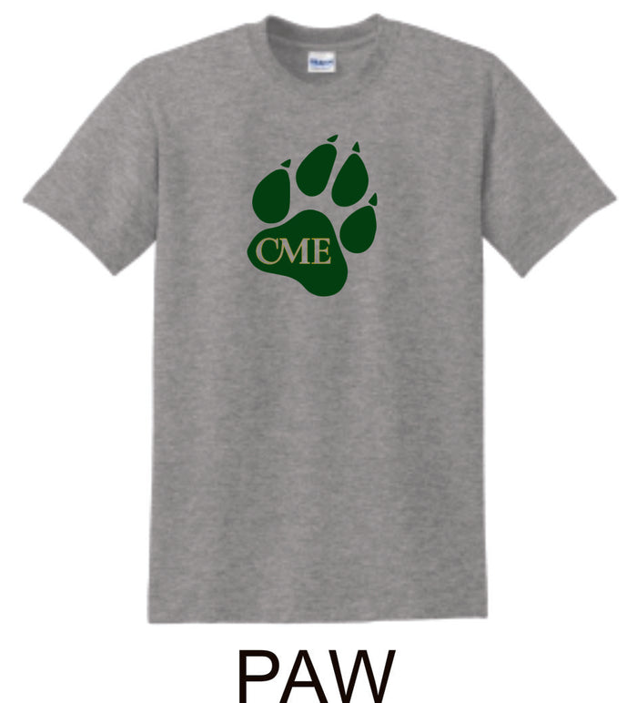 CME Paw Design Basic Tee- Matte or Glitter