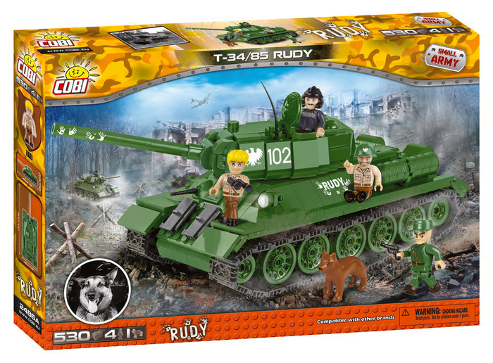 Cobi 2486A-Rudy 102 T-34/85(530pcs)