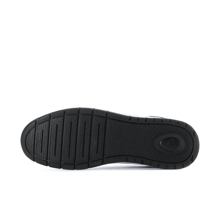 Black outsole for low-top sneaker with patterned traction tread