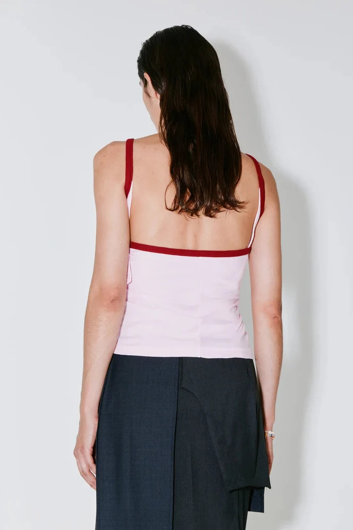 Façon Jacmin - Timothee Marcel Top - Light Pink/ Red - Tops - 61091000
