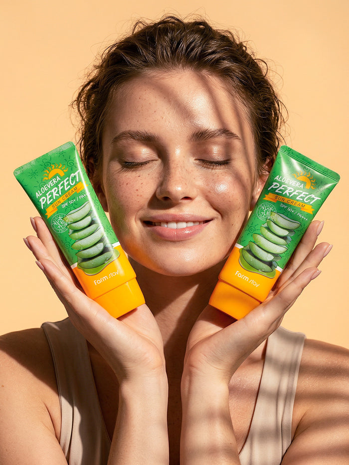 Farm Stay Aloevera Perfect Sun Cream Spf50