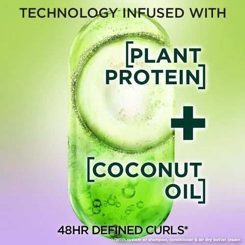 Garnier Fructis Curl Nourish Sulfate Free Air Dry Butter Cream Leave In Cream كريم الزبدة لترطيب وتصفيف الشعر من كارنييه