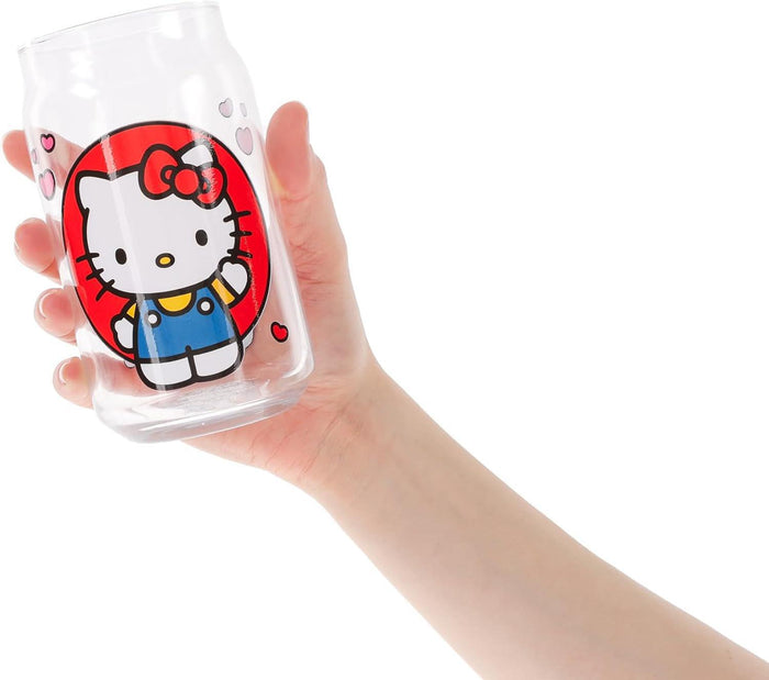 Hello Kitty & Friends Hearts Can Glass Set 4 pc 16 oz