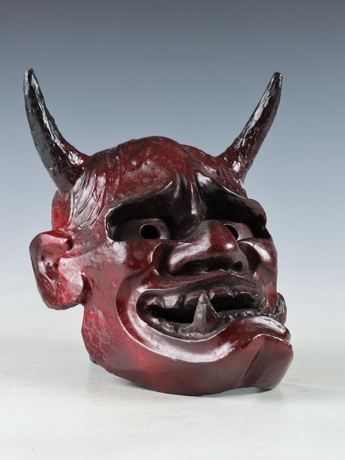 Japanese Noh Mask Hannya Paper Clay Nice Product Tsushima