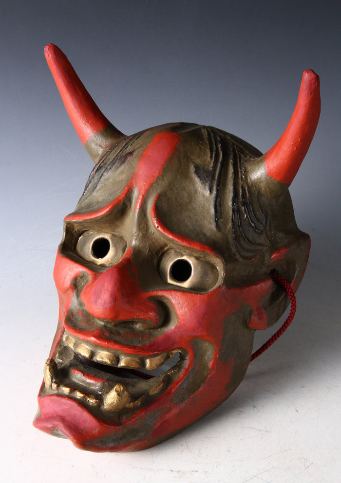 Japanese Noh Mask Hannya Paper Clay Nice Product Tsushima