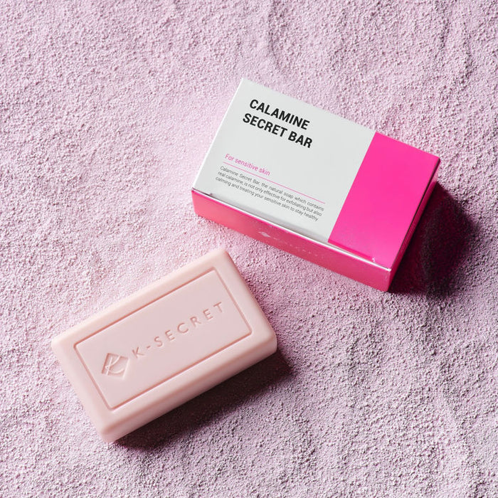 K SECRET calamine secret bar صابونة لعلاج الحبوب وتهدئة البشرة