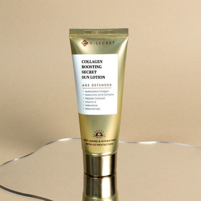 K SECRET Collagen Boosting Secret Sun Lotion لوشن الحماية من الشمس من كي سيكرت