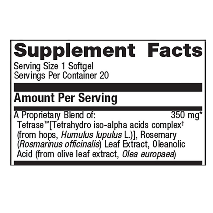 Kaprex by Metagenics Ingredients Label
