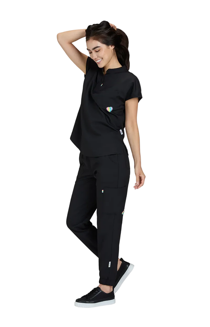 koi™ Women's Hustle & Heart 2 Pocket Top