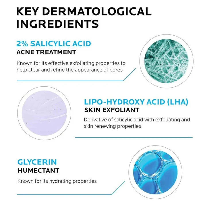 LA ROCH POSAY Laboratoire Dermatologique New Medicated Formula Effaclar Medicated Gel Cleanser