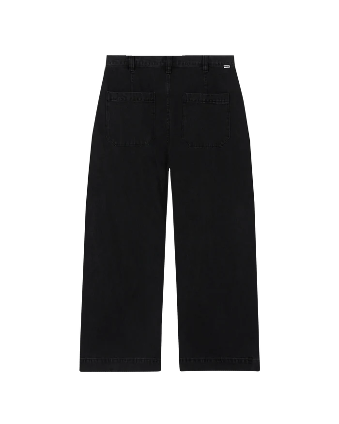 Obey - Oliver Denim Pleated Pant - Faded Black - Pantalons et Shorts - 142010108