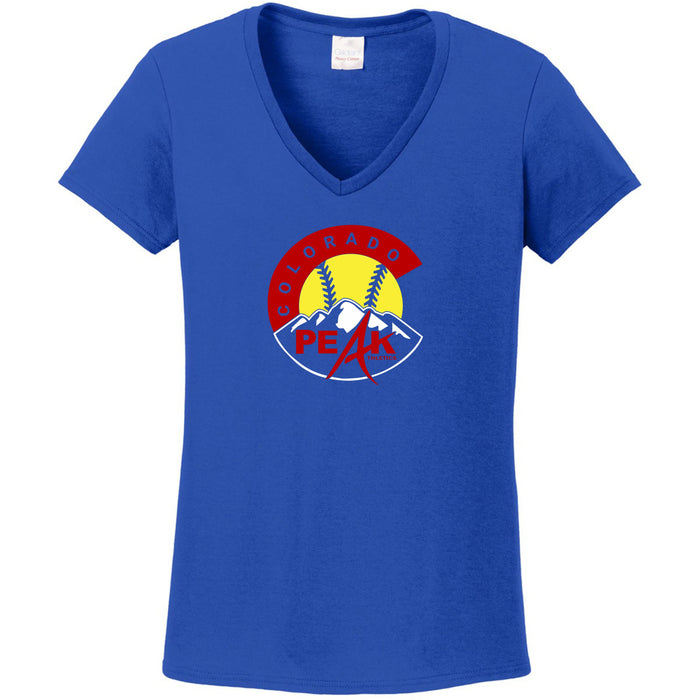 Peak Softball Logo Ladies Short Sleeve Tee- Matte or Glitter