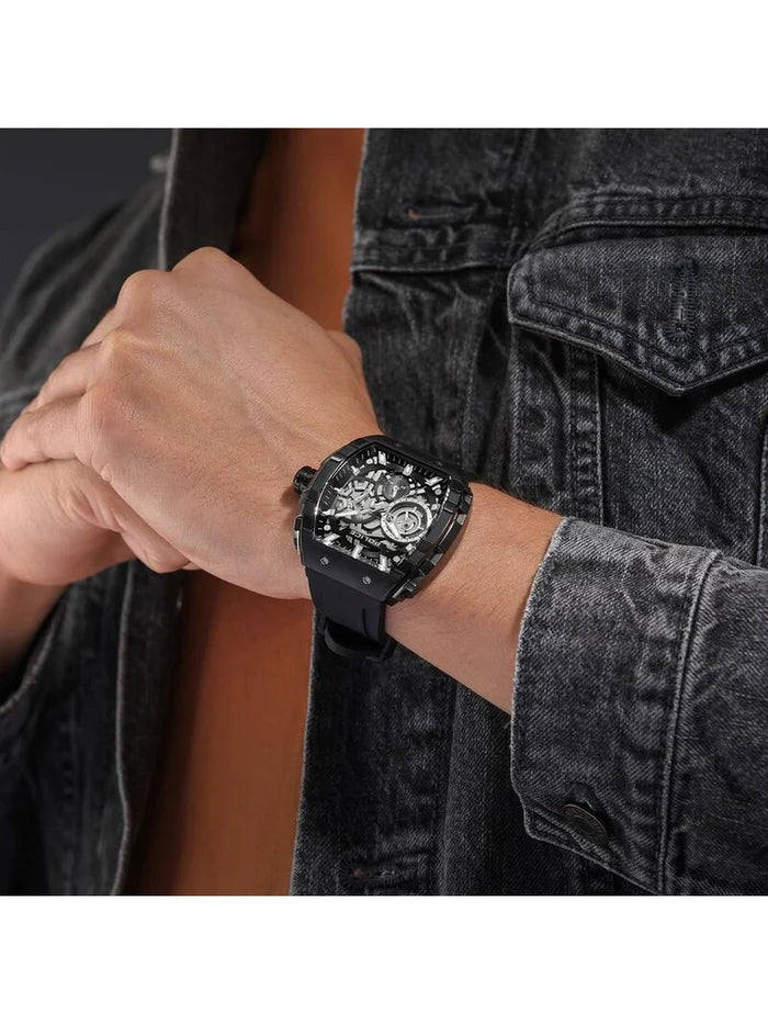 Police Round Black Dial Analog Watch - PLPEWGQ0063001