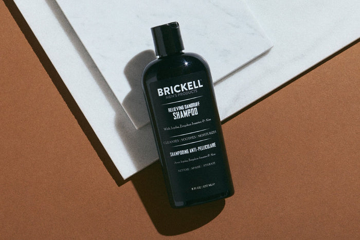 Brickell Men's Products Relieving Dandruff Shampoo for men is perfect for dry, itchy, or flaky scalp.