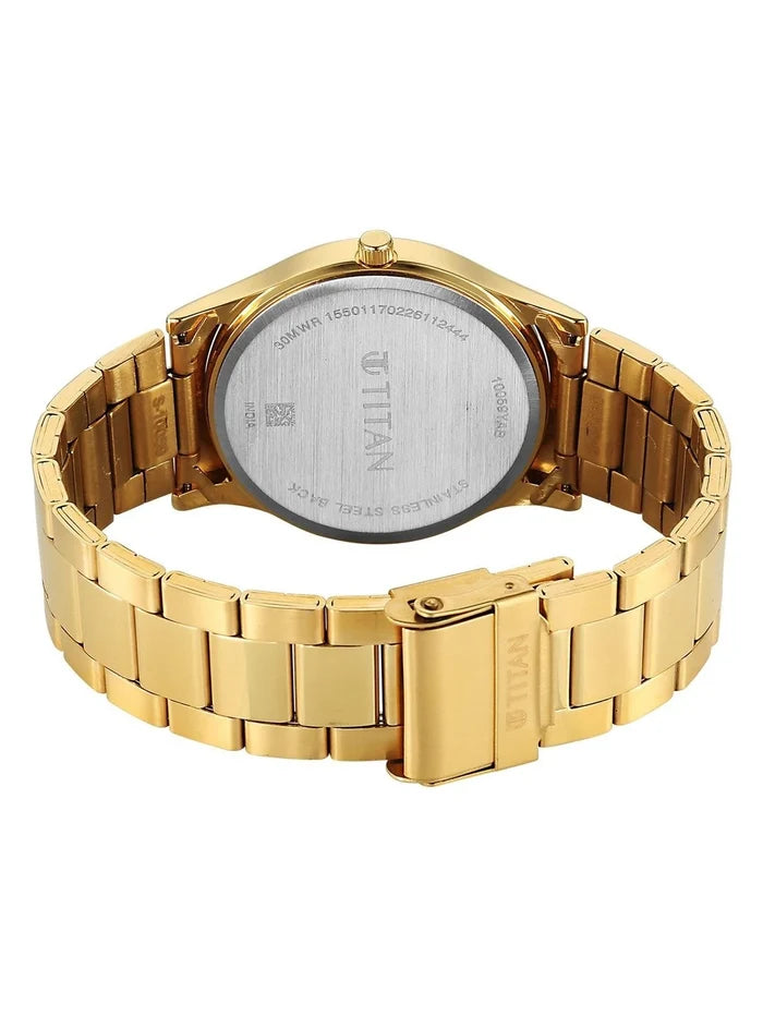 Titan Karishma Green Dial Quartz Analog Watch - 10059YM02