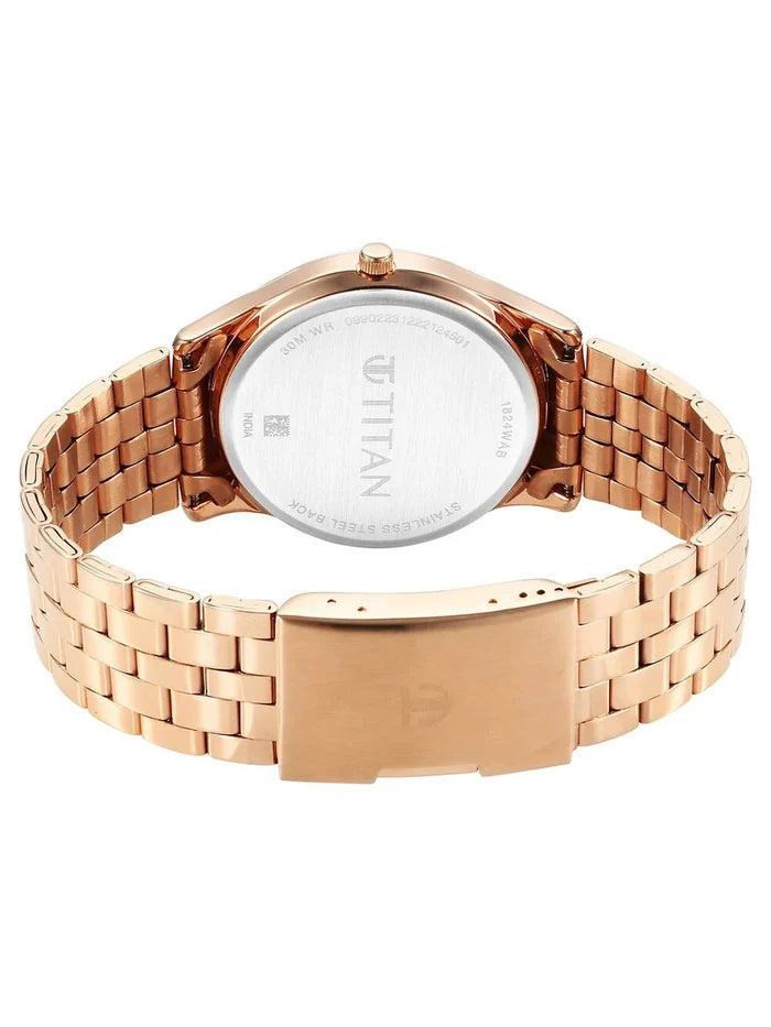 Titan Karishma Round Brown Dial Analog Watch - NS1824WM01