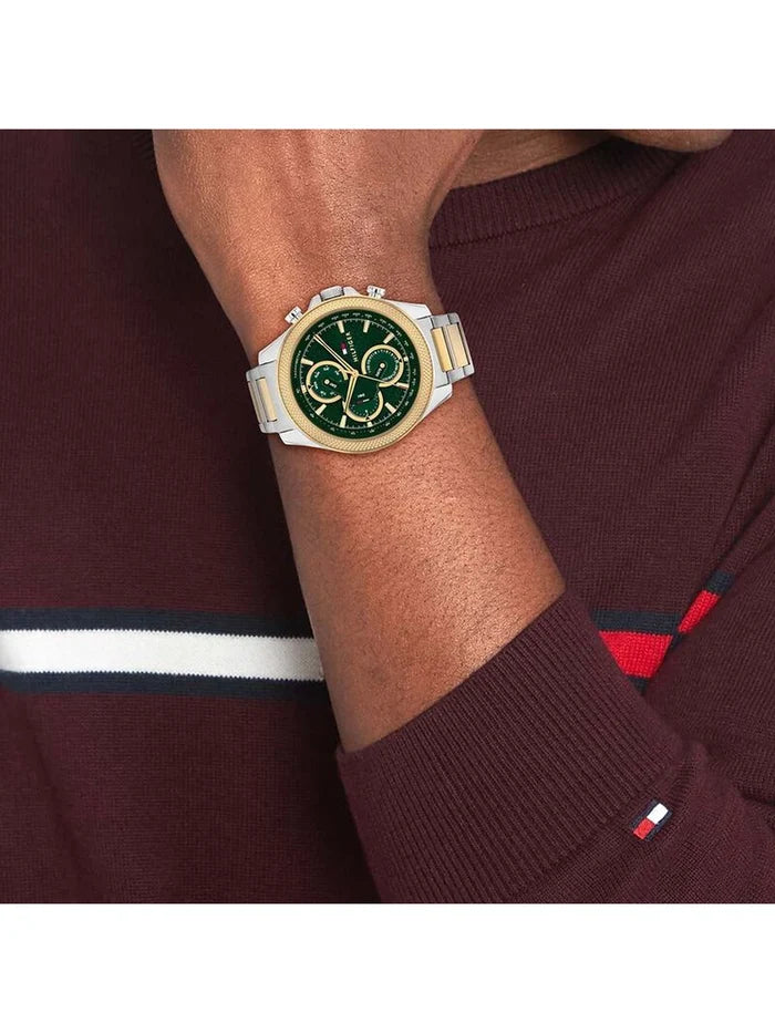 Tommy Hilfiger Round Green Dial Analog Watch - NTTH1792079