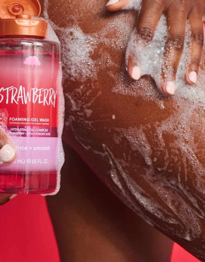 TREE HUT Strawberry foaming gel wash hydrating oil complex Strawberry + beta hydroxy acid