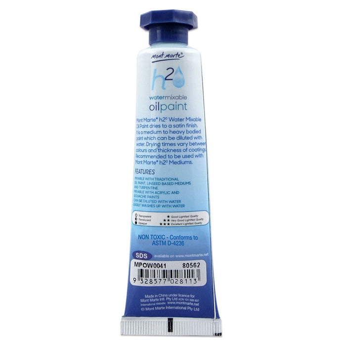 Water Mixable Oil Paint 37ml (1.25oz) - Mars Black