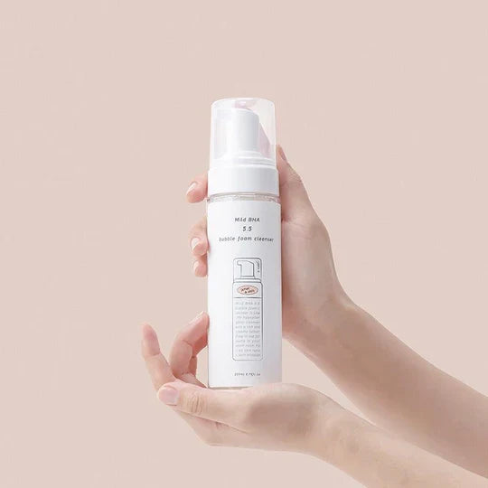 WHAT A SKIN Mild BHA 5.5 Bubble Foam Cleanser Acne