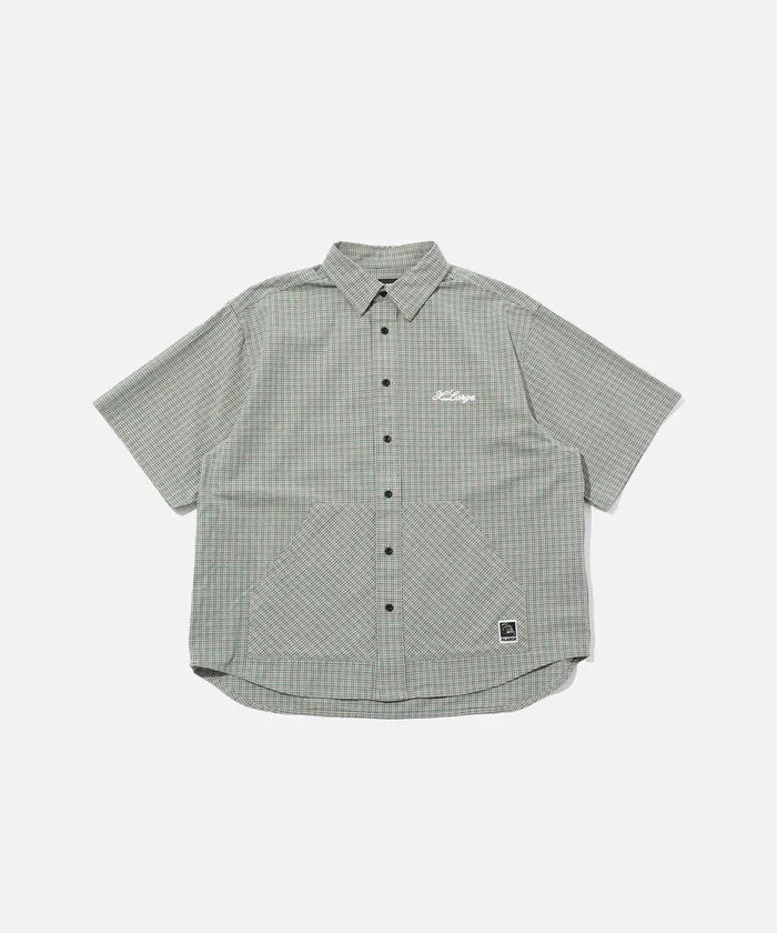 XLarge - Check SS Shirt - Green - T-shirts - 201261014004
