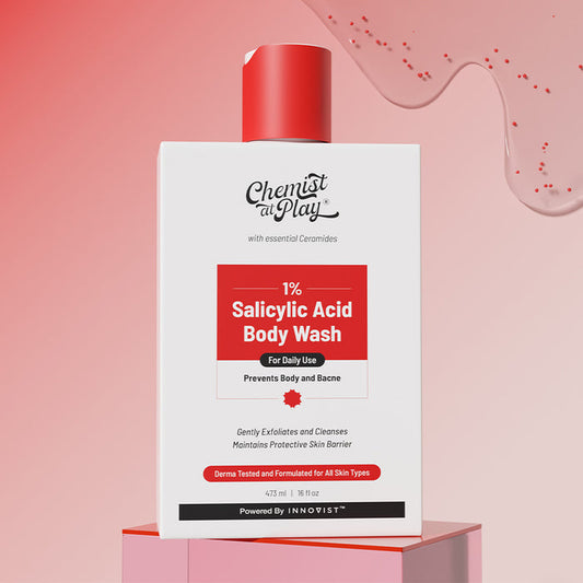 1% Salicylic Acid Body Wash with Lactic Acid | for Acne Control - 473 ml