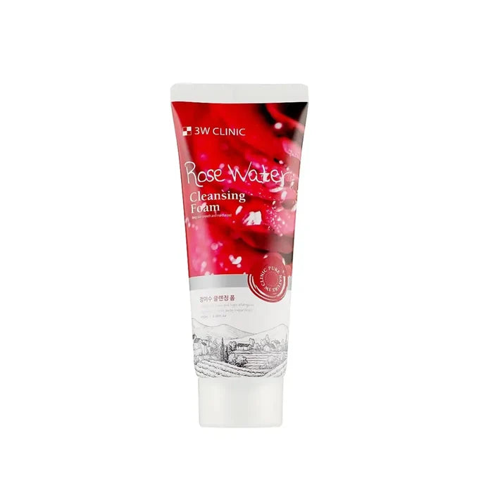 3W Clinic Rose Water Cleansing Foam - 100ml