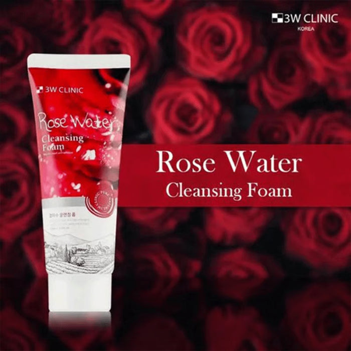 3W Clinic Rose Water Cleansing Foam - 100ml