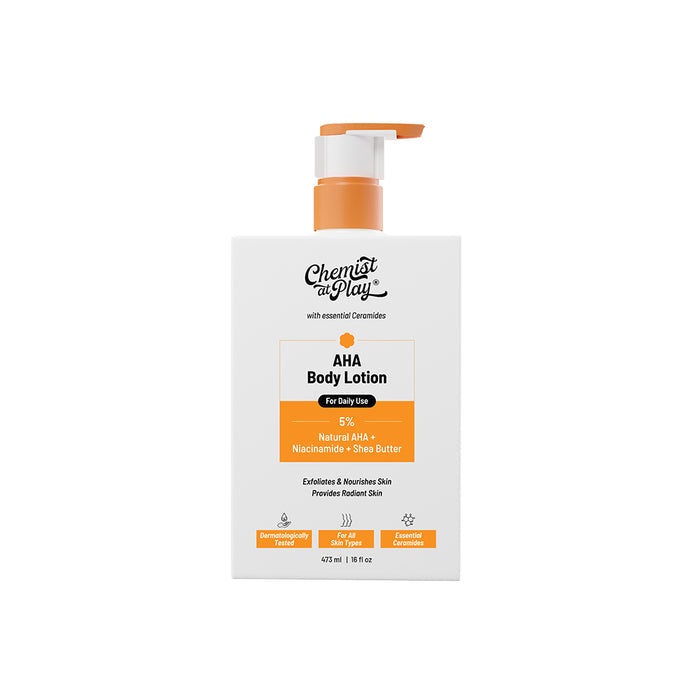 5% AHA Body Lotion with Niacinamide for Smooth and Hydrated Skin - 473 ml