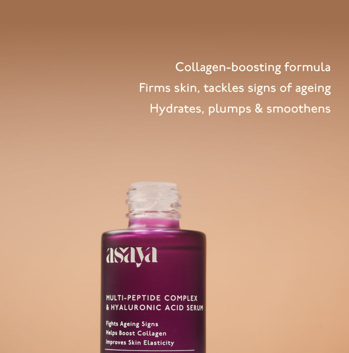 5% Multi Peptide Complex & Hyaluronic Acid Serum for Face, Collagen Booster