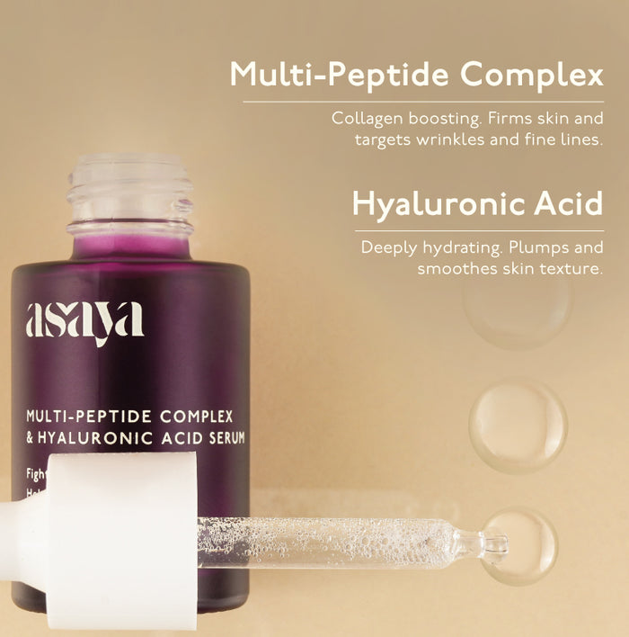 5% Multi Peptide Complex & Hyaluronic Acid Serum for Face, Collagen Booster