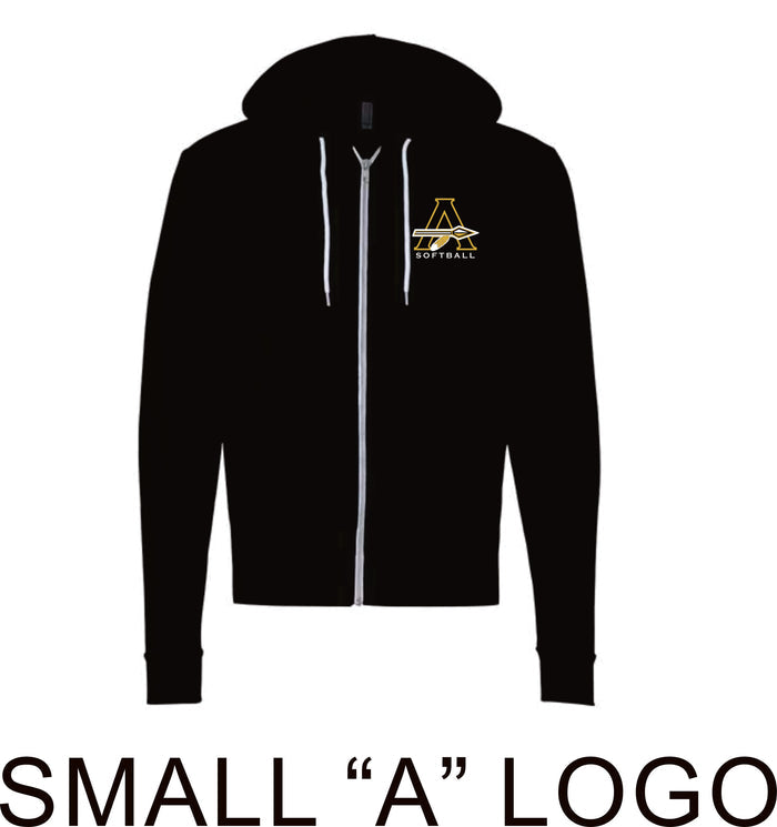 AHS Softball Full Zip Hoodie