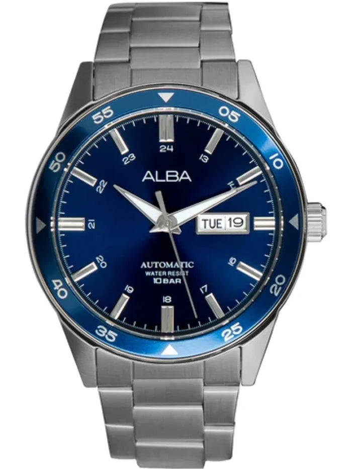 Alba Round Black Dial Analog Watch With Metal Strap - AL4593X1