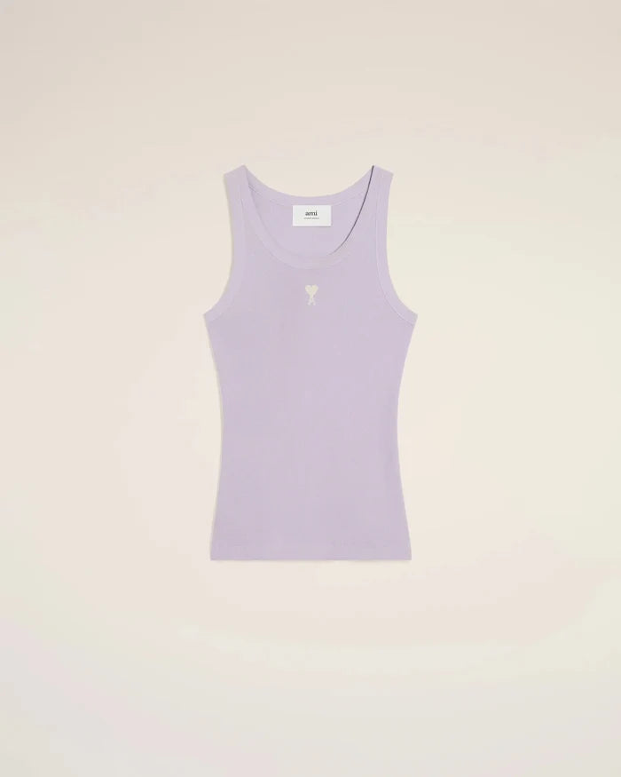 Ami Paris - Débardeur en Coton Epais - Lilas - FTK160 - Pulls et Sweats - FTK160