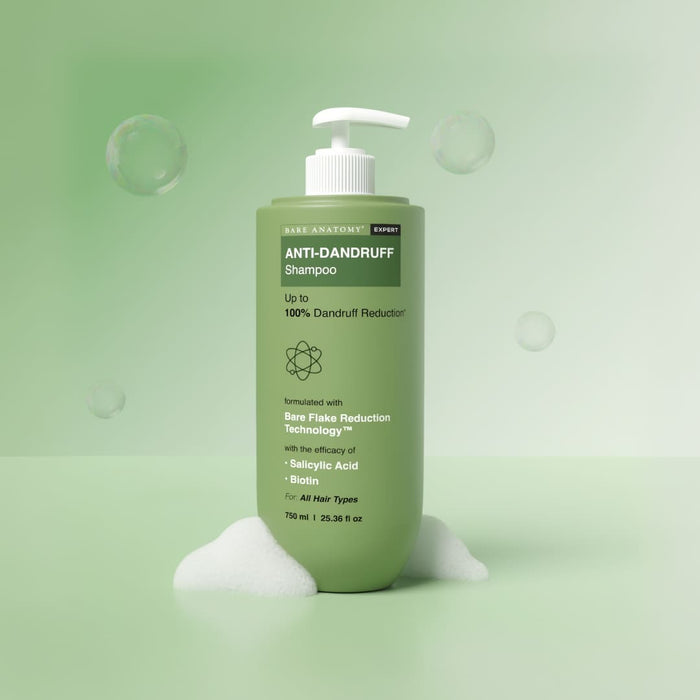 Anti Dandruff Shampoo With Salicylic Acid, Piroctone Olamine & Biotin - 750 ml