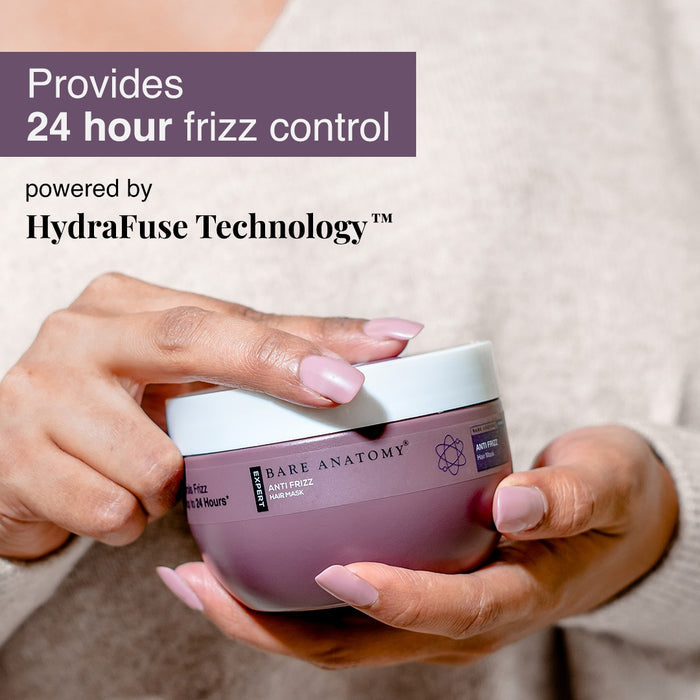 Anti-Frizz Hair Mask With Fatty Acids & Hyaluronic Acid - 250 gm