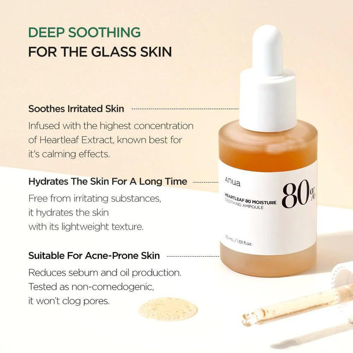 ANUA Heartleaf 80% Soothing Ampoule 30 mL