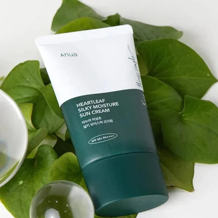 Anua | Heartleaf Silky Moisture Sun Cream SPF50+ PA++++ - skin28