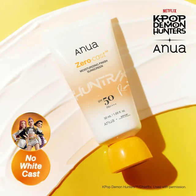 Anua Kpop Demon Hunters Zero-Cast Moisturizing Finish Sunscreen SPF50+ PA++++50Ml