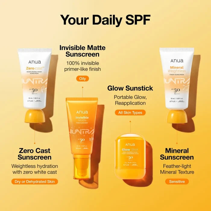 Anua Kpop Demon Hunters Zero-Cast Moisturizing Finish Sunscreen SPF50+ PA++++50Ml