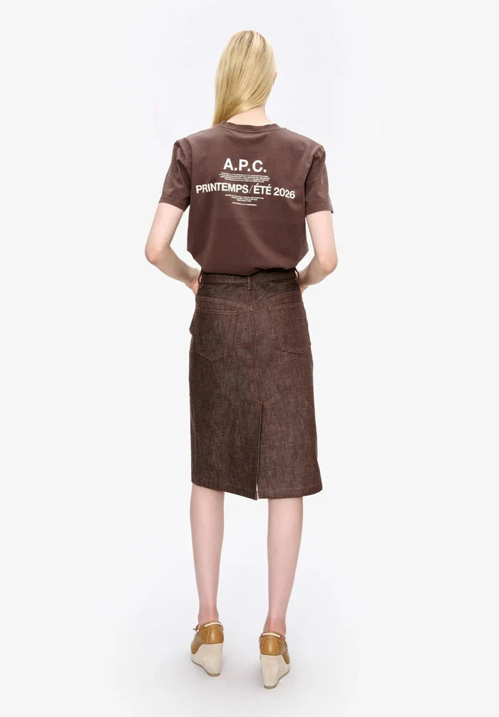 A.P.C. - T-shirt apc printemps SS26 - Marron - T-shirts - COHBS-M26465